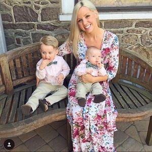 Pinkblush White Floral Wrap Dress work once!